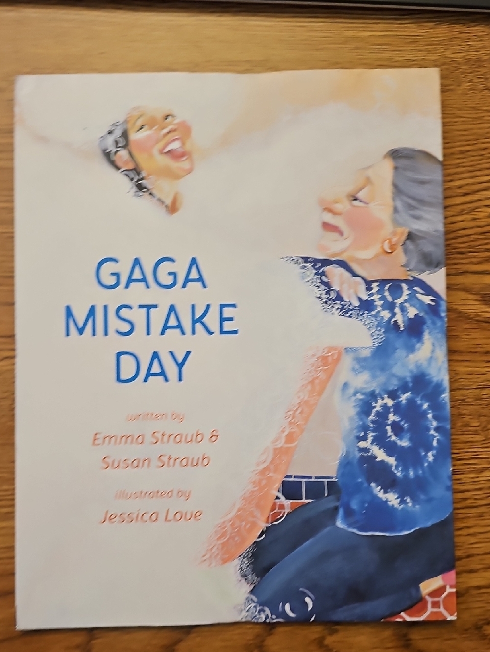 Gaga Mistake Day - Illustrated Children's Book (Blue & White Cover)